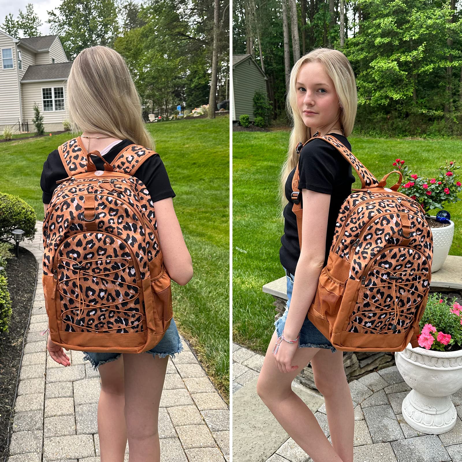 Leopard Brown Backpack