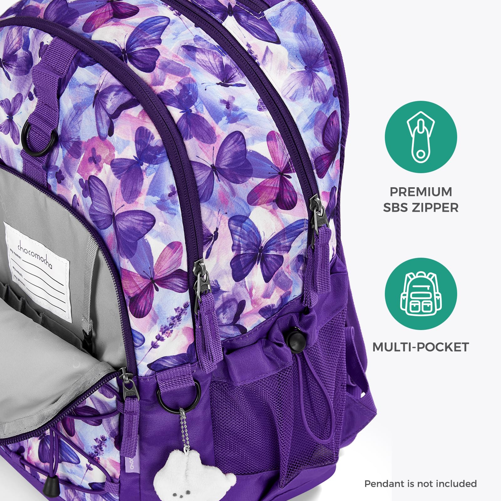 Butterfly Pink Backpack 18 Inch