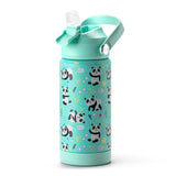 Panda Green Water Bottle 14Oz