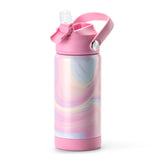 Fluid Colorful Pink Water Bottle 14Oz