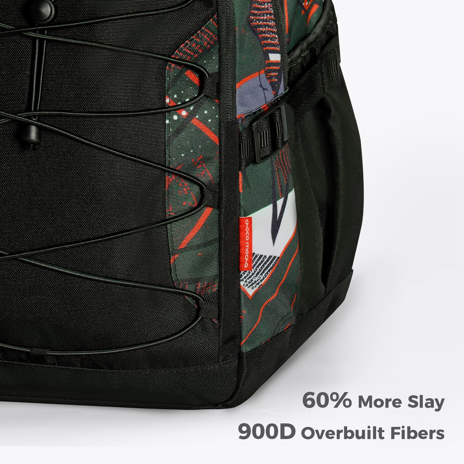 Geometric Red Backpack