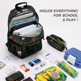 Geometric Gray Backpack