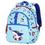 Shark Blue Toddler Backpack 12 Inch
