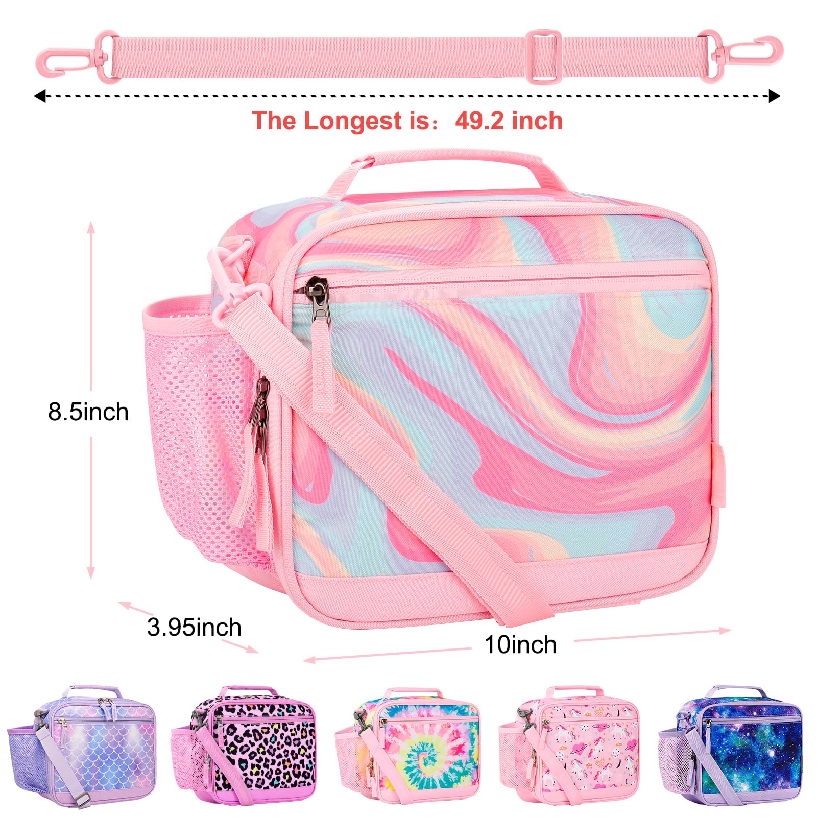 Tie Dye Pink Lunch Box