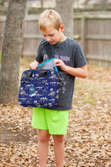 Choco Mocha 12.5 Inch Kids Dinosaur Tablet Sleeve Bag for Boys, Navy, Polyester Choco Mocha 