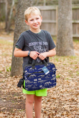 Choco Mocha 12.5 Inch Kids Dinosaur Tablet Sleeve Bag for Boys, Navy, Polyester Choco Mocha 