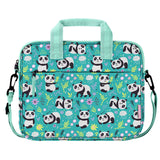 Choco Mocha 12.5 Inch Kids Panda Tablet Sleeve Bag for Girls, Kids Tablet Carrying Case for Fire HD 10, Fire HD 8, Fire 10 Tablet, Chromebook,Kindle Kids Edition,iPad, Teal Green Choco Mocha 