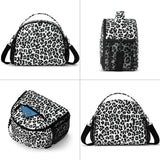 Choco Mocha Leopard Lunch Bag for Girls, Insulated Lunch Bag for Middle School Girls,Cheetah Print Preppy Lunch Box for Teen Girls Choco Mocha 