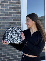 Choco Mocha Leopard Lunch Bag for Girls, Insulated Lunch Bag for Middle School Girls,Cheetah Print Preppy Lunch Box for Teen Girls Choco Mocha 