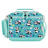 Choco Mocha Panda Lunch Box Kids Lunch Box for Girls Lunch Boxes for School Girls Lunchbox for Kids Lunch Bag for Girls with Shoulder Strap for Toddler Preschool Kindergarten kids 3yrs+ Teal Choco Mocha 