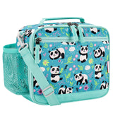 Choco Mocha Panda Lunch Box Kids Lunch Box for Girls Lunch Boxes for School Girls Lunchbox for Kids Lunch Bag for Girls with Shoulder Strap for Toddler Preschool Kindergarten kids 3yrs+ Teal Choco Mocha 