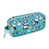 Choco Mocha Pencil Pouch for Kids Toddler Girls, Soft Zipper Small Pencil Case for Little Girls, Kids Pencil Bag for Girls, Panda Green Choco Mocha 