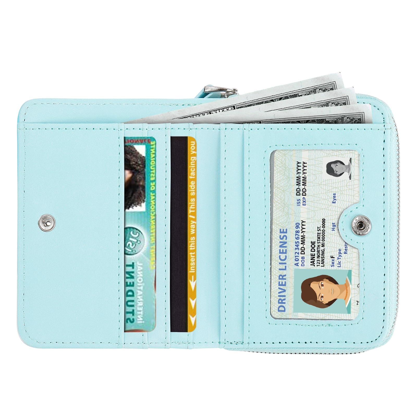 Colorful Leather Wallet Choco Mocha 