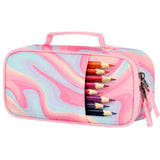 Fluid Colorful Pink Pencil Case Pencil Case Choco Mocha 