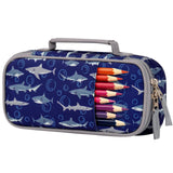 Shark Blue Pencil Case Pencil Case Choco Mocha 