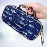 Shark Blue Pencil Case Pencil Case Choco Mocha 