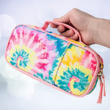 Tie Dye Swirl Colorful Pencil Case Pencil Case Choco Mocha 