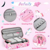 Unicorn Pink Pencil Case Pencil Case Choco Mocha 